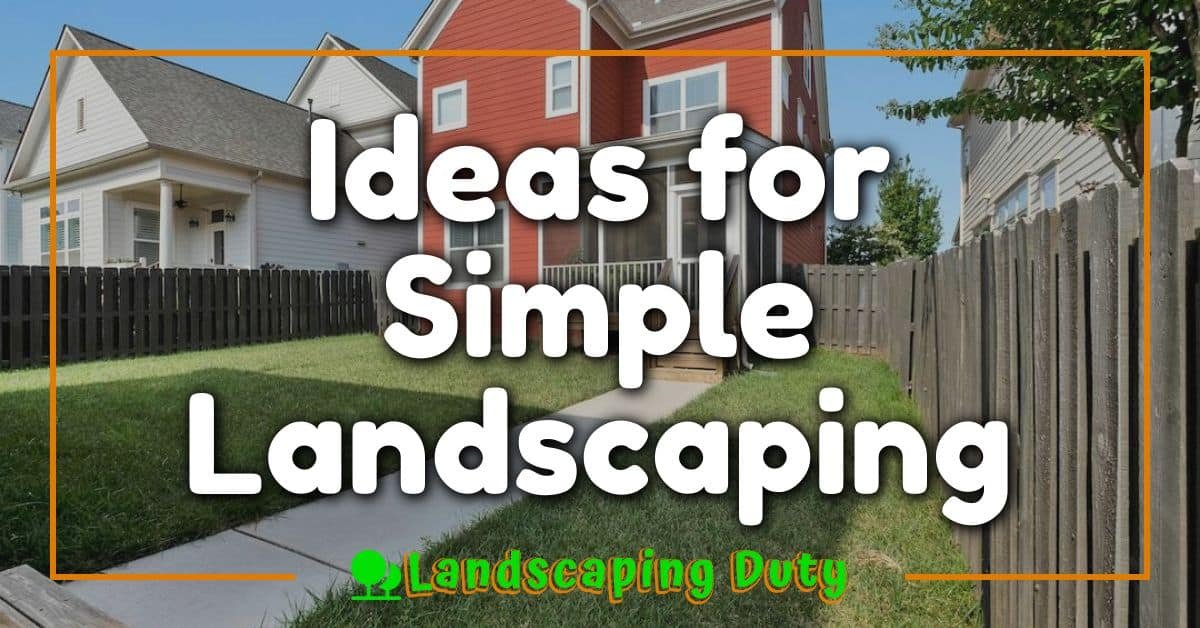 Ideas for Simple Landscaping