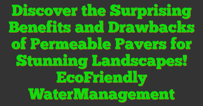 Discover The Surprising Benefits And Drawbacks Of Permeable Pavers For ...